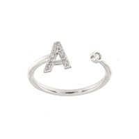 Anello Bolzoni Donna Lettere e simboli in Oro Diamante 0.10 Ct 1024 - 1024